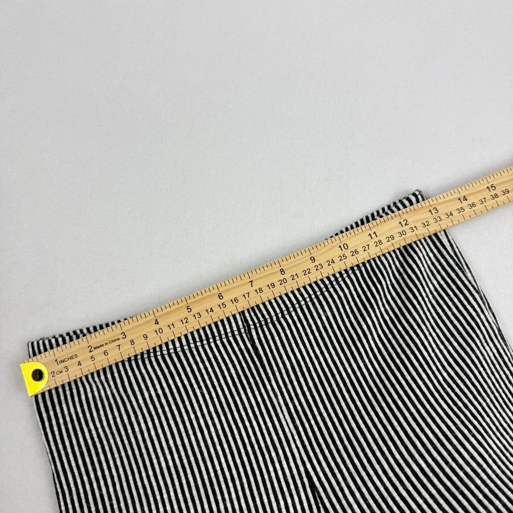 BY TOGETHER Striped Flare Bell‎ Bottom Pants Womens Size Small Black White
